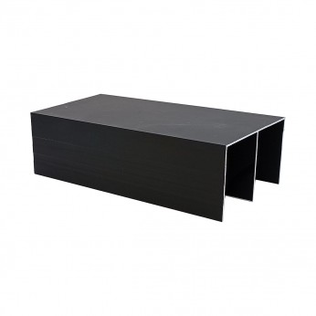 IVENTO Top rail for sliding doors, suitable for system 22L.050, black