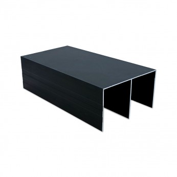 IVENTO Top rail for sliding doors, suitable for system 22L.050, black