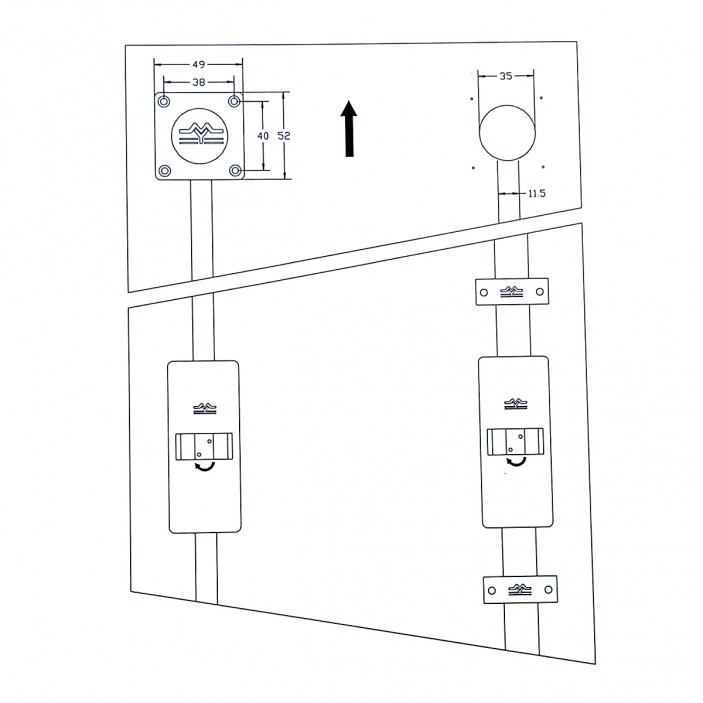 PVC Tensioner Panel tensioner, 8 mm steel body 22L.108.01 - 22. Sliding door mechanisms PVC Tensioner Panel tensioner, 8 mm steel body 22. Sliding door mechanisms