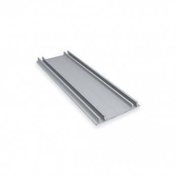 Lower double track for system 22L.JUNIOR-6 INDAMATIC, matte chrome