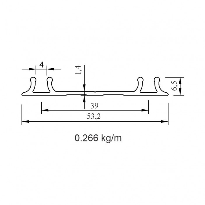 JUNIOR wardrobe door mechanism set WITHOUT soft closing for sliding doors with bottom guide 22L.114.01YE 22. Sliding door mechanisms