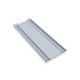 Lower double rail for sliding door mechanisms, white, IVENTO-01 22. Sliding door mechanisms