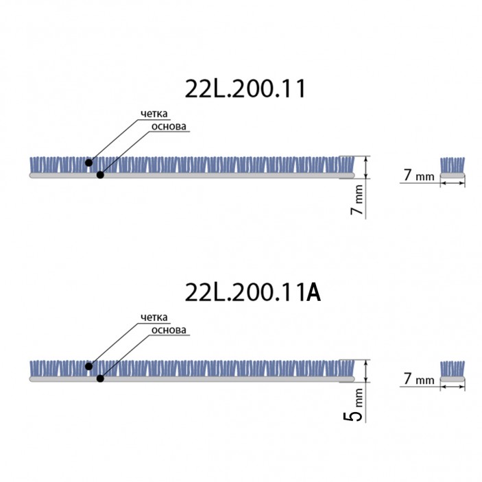 Sliding door system brush 22. Sliding door mechanisms