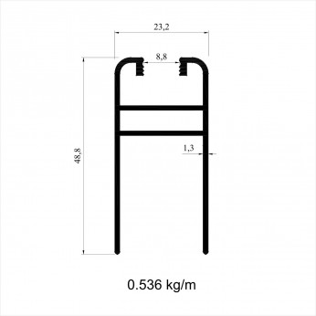 Lower profile for system, matt chrome