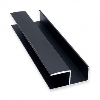 Кант-дръжка за гардероби за ПДЧ 22 mm., черна 22. Механизми за плъзгащи врати