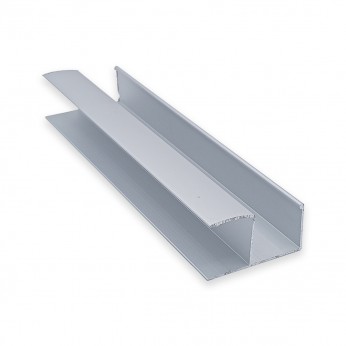 Кант-дръжка за гардероб, У-образeн профил, за 18 мм плоскост, мат хром