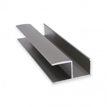 Кант-дръжка за гардероб, У-образeн, за 18 мм плоскост, инокс 22. Механизми за плъзгащи врати