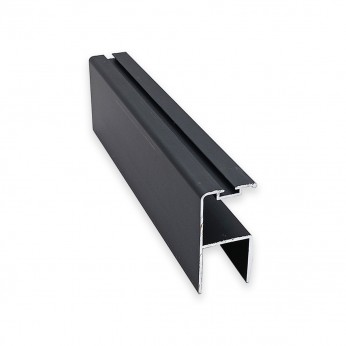 Кант дръжка за гардероби - черна 22. Механизми за плъзгащи врати