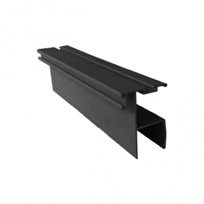 Кант дръжка за гардероби 524, черно мат 22. Механизми за плъзгащи врати