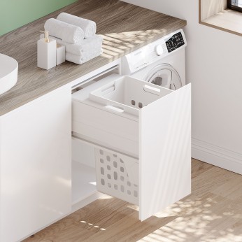 IVENTO Laundry basket for built-in cabinet with pull-out door 48 l. (1x48 l.) For cabinet 450 mm 24. Bathroom accessories