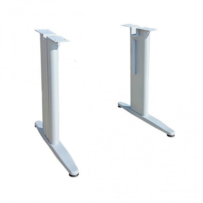 Комплект офис крака с заварена планка - мат хром 25. Офис крака и аксесоари за бюро