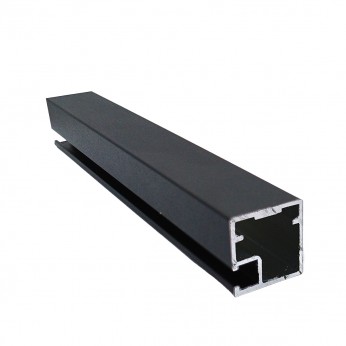 Aluminum door profile black with texture 26. Aluminium furniture door profiles