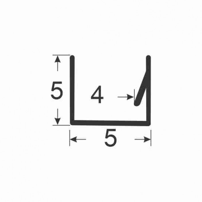 Seal with claw for profile 26L.101.XX and 26L103.XX, white 26L.131.05 - 26. Aluminium furniture door profiles Seal with claw for profile 26L.101.XX and 26L103.XX, white 26. Aluminium furniture door profiles