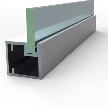 Seal with claw for profile 26L.101.XX and 26L103.XX, white 26. Aluminium furniture door profiles