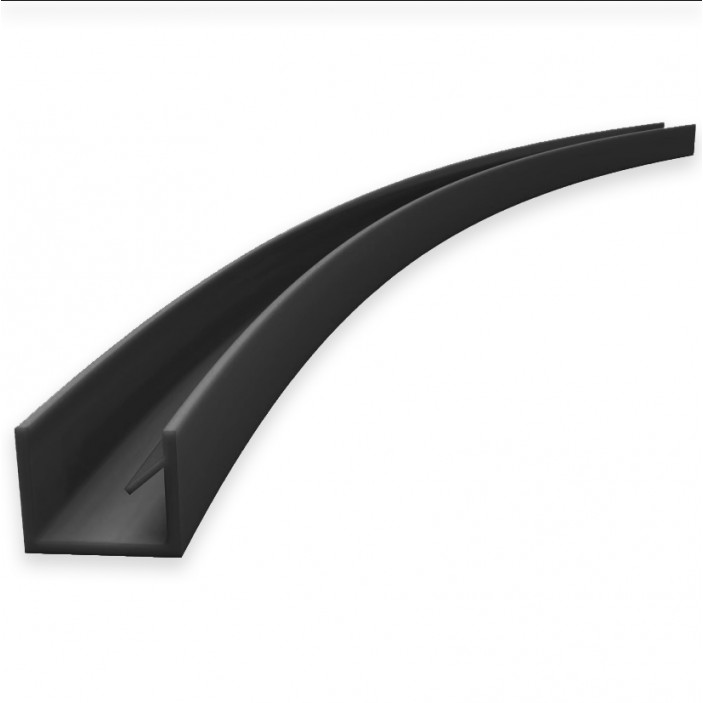 Seal with claw for profile 26L.010.XX 26L.133 - 26. Aluminium furniture door profiles Seal with claw for profile 26L.010.XX 26. Aluminium furniture door profiles