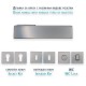 IVENTO Door handle LUX, inox Interior door handle sets