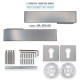 IVENTO Door handle LUX, inox Interior door handle sets