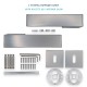 IVENTO Door handle LUX, inox Interior door handle sets