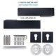 IVENTO Door handle LUX, black Interior door handle sets