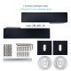 IVENTO Door handle LUX, black Interior door handle sets