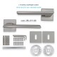 IVENTO Door handle LUX, inox Interior door handle sets