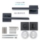 IVENTO Door handle LUX, black Interior door handle sets