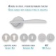 IVENTO Door handle, white matt Interior door handle sets