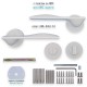 IVENTO Door handle, white matt Interior door handle sets