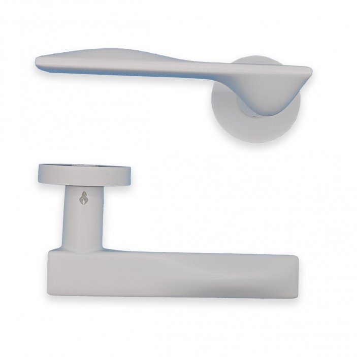 IVENTO Door handle, white matt Interior door handle sets