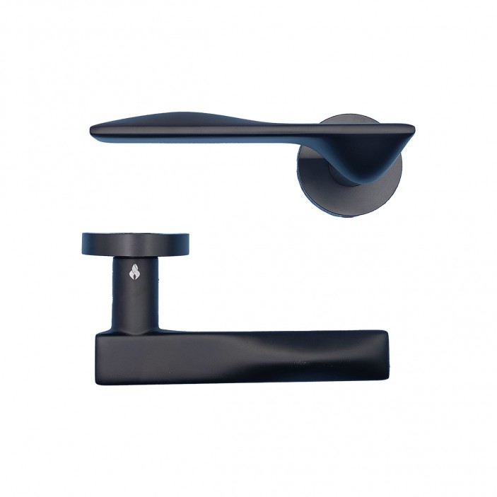 IVENTO Door handle, matt black Interior door handle sets