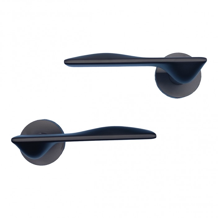 IVENTO Door handle, matt black Interior door handle sets