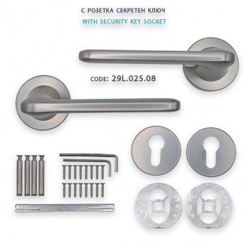 IVENTO Door handle LUX, gold inox Interior door handle sets