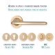 IVENTO Door handle LUX, gold inox Interior door handle sets