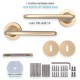 IVENTO Door handle LUX, gold inox Interior door handle sets