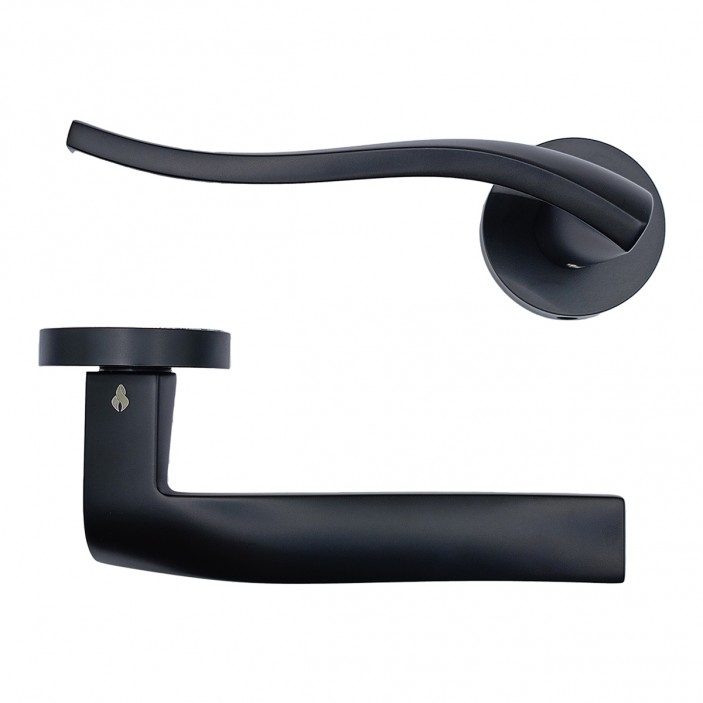 IVENTO Door handle with rose for secret key, internal key and WC Interior door handle sets