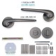 IVENTO Door handle, elegant shape, titanium color Interior door handle sets