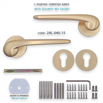 IVENTO 16 Door handle LUX, gold inox IVENTO 16 Door handle LUX, gold inox