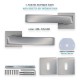 IVENTO Interior and exterior door handle,inox 29L.101-102-103.08 - Handles for interior and exterior doors Elegance IVENTO Interior and exterior door handle,inox Handles for interior and exterior doors Elegance