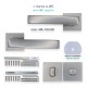 IVENTO Interior and exterior door handle,inox 29L.101-102-103.08 - Handles for interior and exterior doors Elegance IVENTO Interior and exterior door handle,inox Handles for interior and exterior doors Elegance