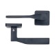 IVENTO Interior and exterior door handle, black Handles for interior and exterior doors Elegance