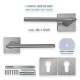 IVENTO Interior and exterior door handle,inox 29L.110-111-112.08 - Handles for interior and exterior doors Elegance IVENTO Interior and exterior door handle,inox Handles for interior and exterior doors Elegance