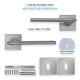 IVENTO Interior and exterior door handle,inox 29L.110-111-112.08 - Handles for interior and exterior doors Elegance IVENTO Interior and exterior door handle,inox Handles for interior and exterior doors Elegance