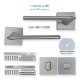 IVENTO Interior and exterior door handle,inox 29L.110-111-112.08 - Handles for interior and exterior doors Elegance IVENTO Interior and exterior door handle,inox Handles for interior and exterior doors Elegance