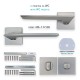 IVENTO Interior and exterior door handle,inox 29L.115-116-117.08 - Handles for interior and exterior doors Elegance IVENTO Interior and exterior door handle,inox Handles for interior and exterior doors Elegance