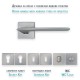 IVENTO Interior and exterior door handle,inox 29L.115-116-117.08 - Handles for interior and exterior doors Elegance IVENTO Interior and exterior door handle,inox Handles for interior and exterior doors Elegance