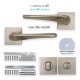 IVENTO Interior and exterior door handle,inox 29L.120-121-122.08 - Handles for interior and exterior doors Elegance IVENTO Interior and exterior door handle,inox Handles for interior and exterior doors Elegance