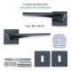 IVENTO Interior and exterior door handle, black 29L.125-126-127.16 - Handles for interior and exterior doors Elegance IVENTO Interior and exterior door handle, black Handles for interior and exterior doors Elegance