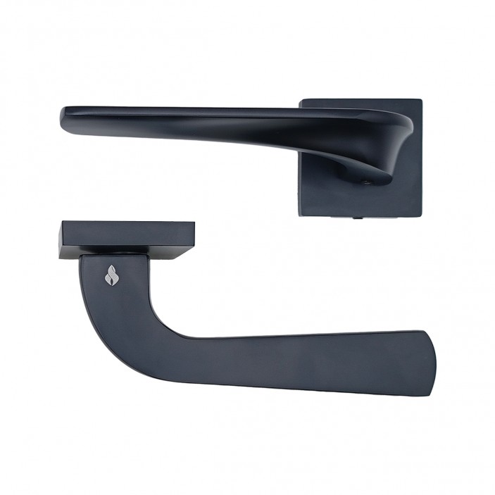 IVENTO Interior and exterior door handle, black 29L.125-126-127.16 - Handles for interior and exterior doors Elegance IVENTO Interior and exterior door handle, black Handles for interior and exterior doors Elegance