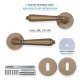 IVENTO Interior and exterior door handle, Old Gold 29L.150-151-152.05 - Handles for interior and exterior doors Elegance IVENTO Interior and exterior door handle, Old Gold Handles for interior and exterior doors Elegance