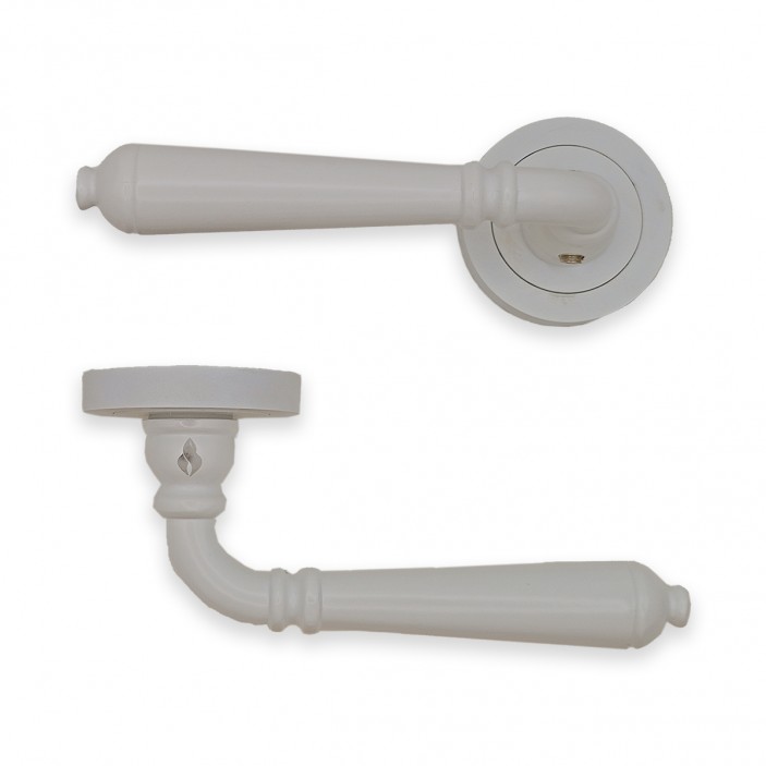 IVENTO Interior and exterior door handle, white Handles for interior and exterior doors Elegance